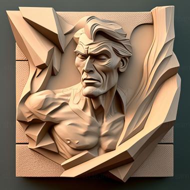 3D model Willem de Kooning American artist (STL)